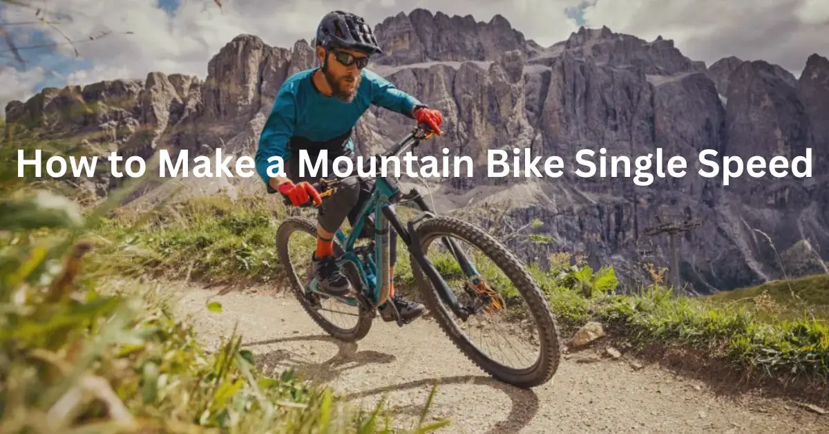 How to Make a Mountain Bike Single Speed, Single speed mountain bike