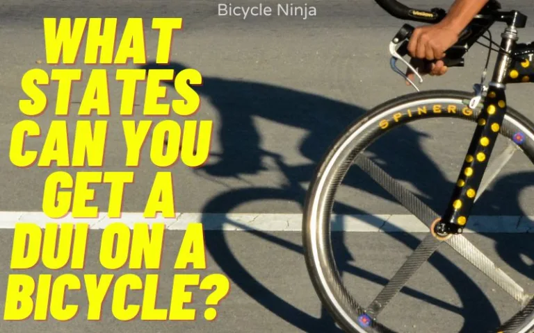 What States can You get a DUI on a Bicycle
